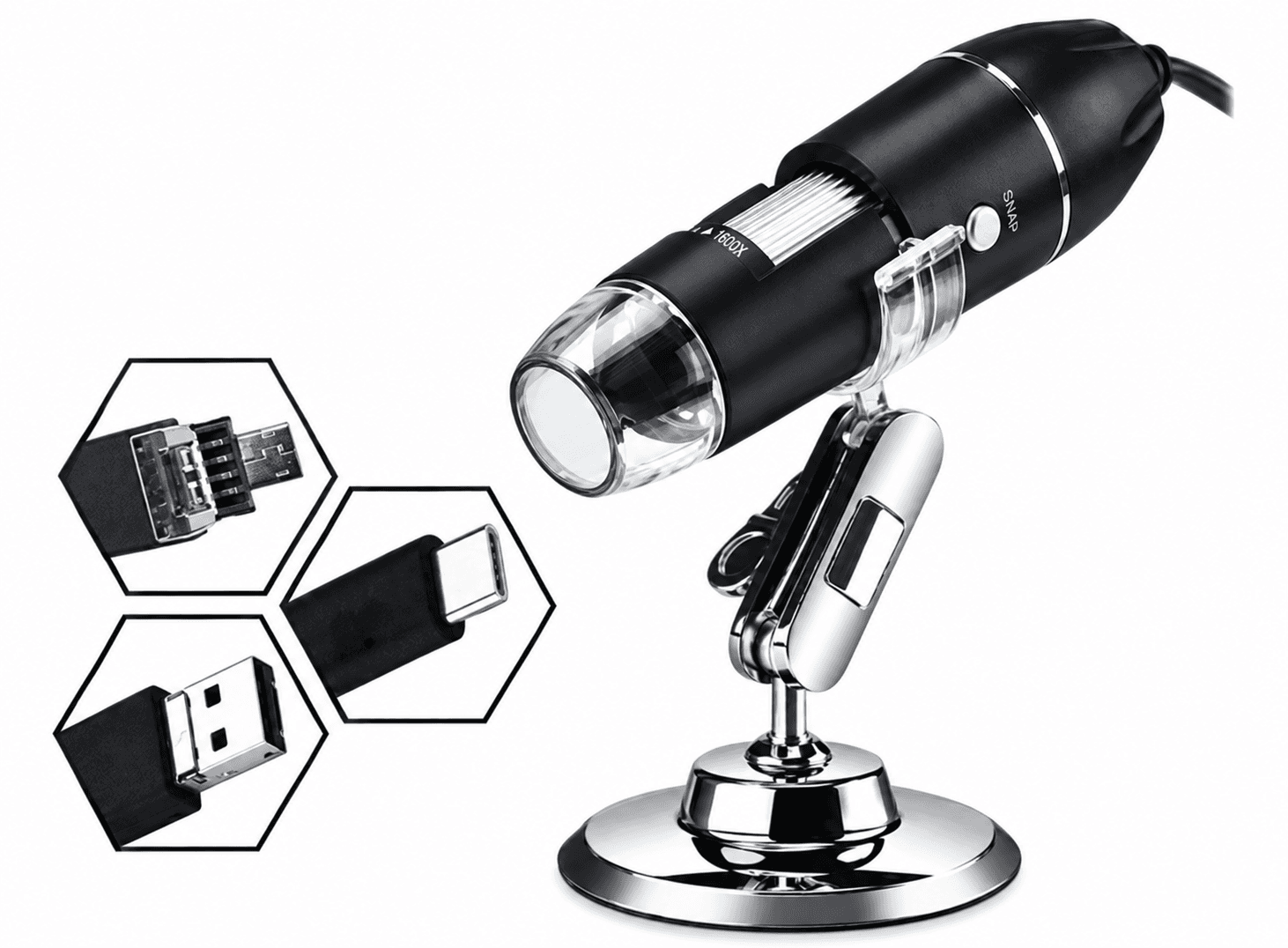 مجهر رقمي 1600X 8 LED Digital USB Microscope موديل XN0048 | Digital Microscope