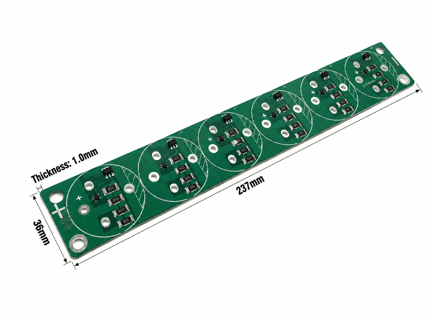 لوحة حماية مكثفات 6PCS Single Row Super Farad Capacitor Balancing Protection Board 140788 | Capacitor Protection Board