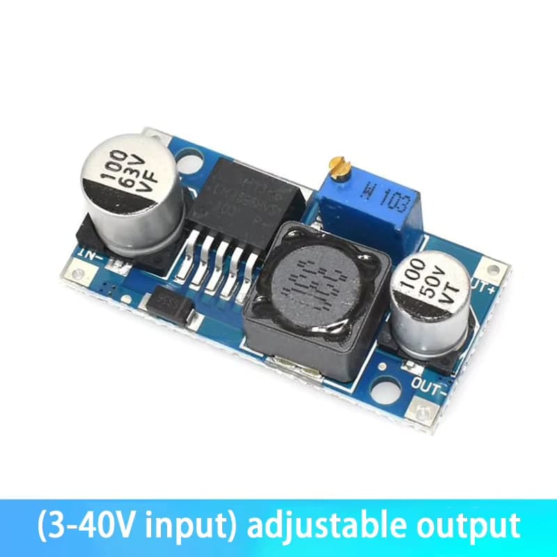محوّل خافض للفولتية DC-DC قابل للضبط بتيار 3A | Adjustable DC-DC Step-Down Buck Converter Module 3A