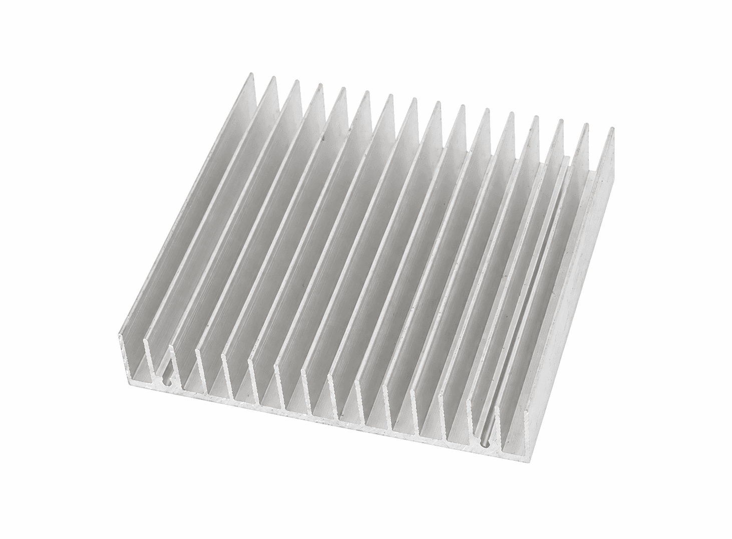 مشتّت حراري ألمنيوم بقياس 100x100x18mm | Aluminium Heatsink 100x100x18mm