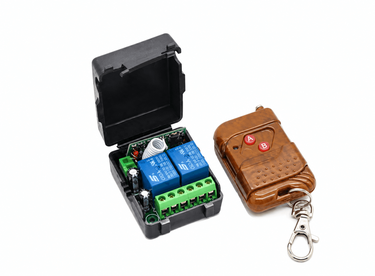 لوحة مفتاح لاسلكي بقناة مزدوجة DC 12V للتحكم عن بعد RF | Wireless Switch Board