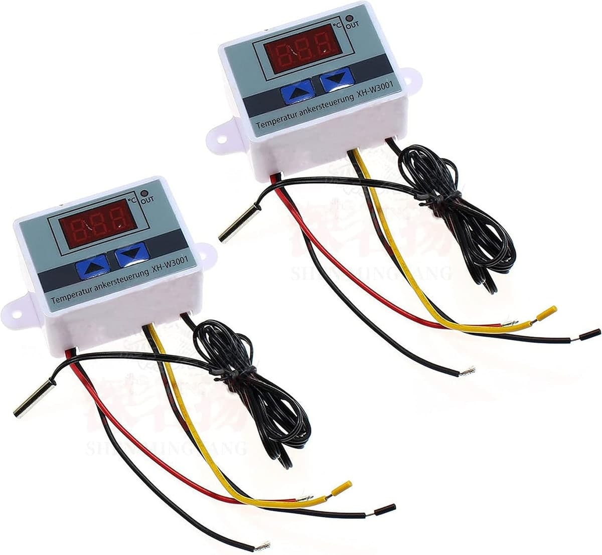 منظم حرارة رقمي W3001 بشاشة رقمية يعمل على DC 12V بقدرة خرج 120W مع حساس NTC | W3001 Digital Temperature Controller Module, DC 12V, 120W Relay Output with NTC Probe