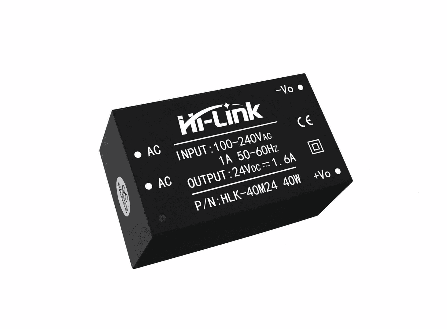 محول طاقة 40 واط 24 فولت 1.6 امبير هاي لينك | AC DC Power Supply Module