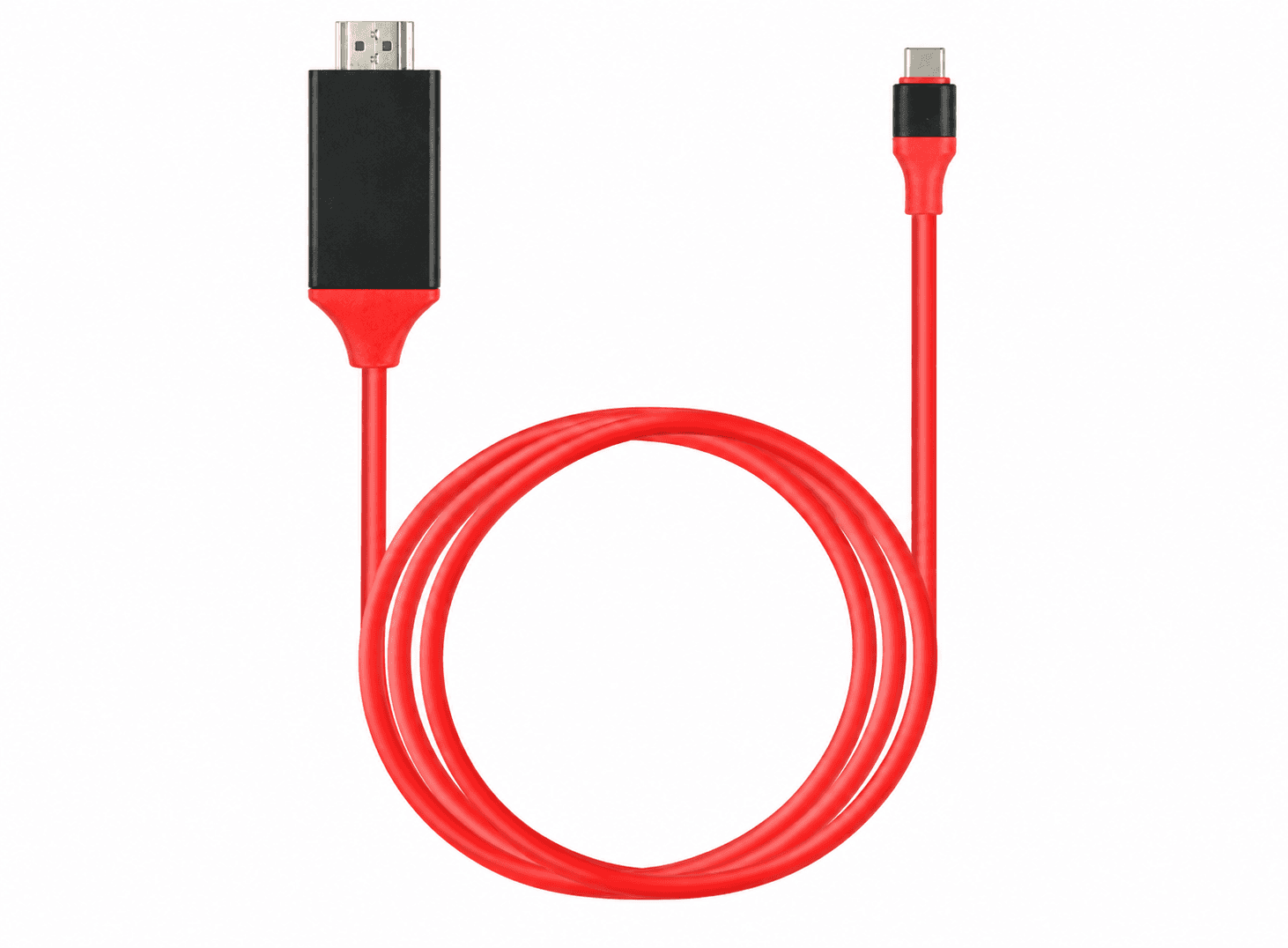كيبل تحويل من USB C 3.1 إلى HDMI بدقة 4K بطول 2 متر نوع تايبر سي إلى HDMI ماركة Larryjoe #ROOM 1 | Type C to HDMI Cable