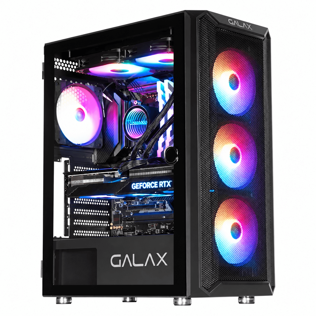 كيس حاسبة Galax Revolution-7 ARGB مع 4 مراوح | PC Case