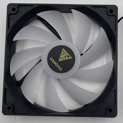 مروحة كيس كمبيوتر GAMDIAS DC1202512 RGB 120mm | PC Case Fan