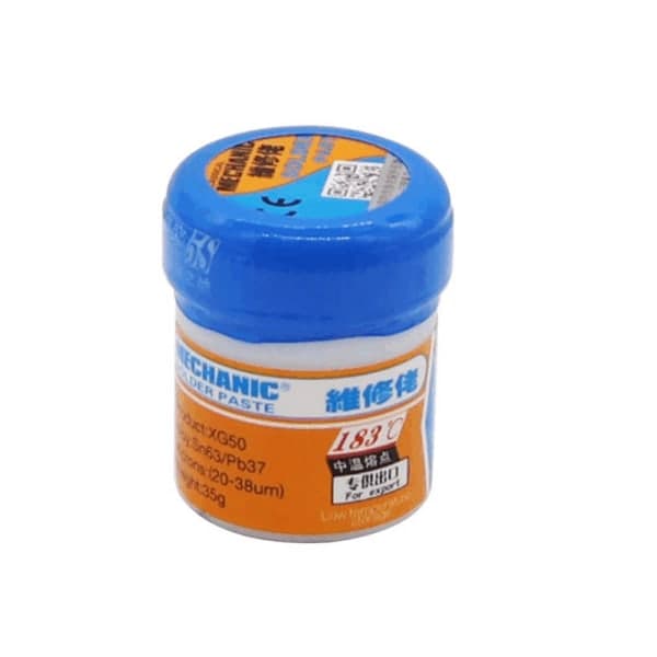 معجون قصدير لحام Mechanic XG50 نوع Sn63Pb37 بوزن 35g | Mechanic XG50 Solder Paste Sn63Pb37 35g