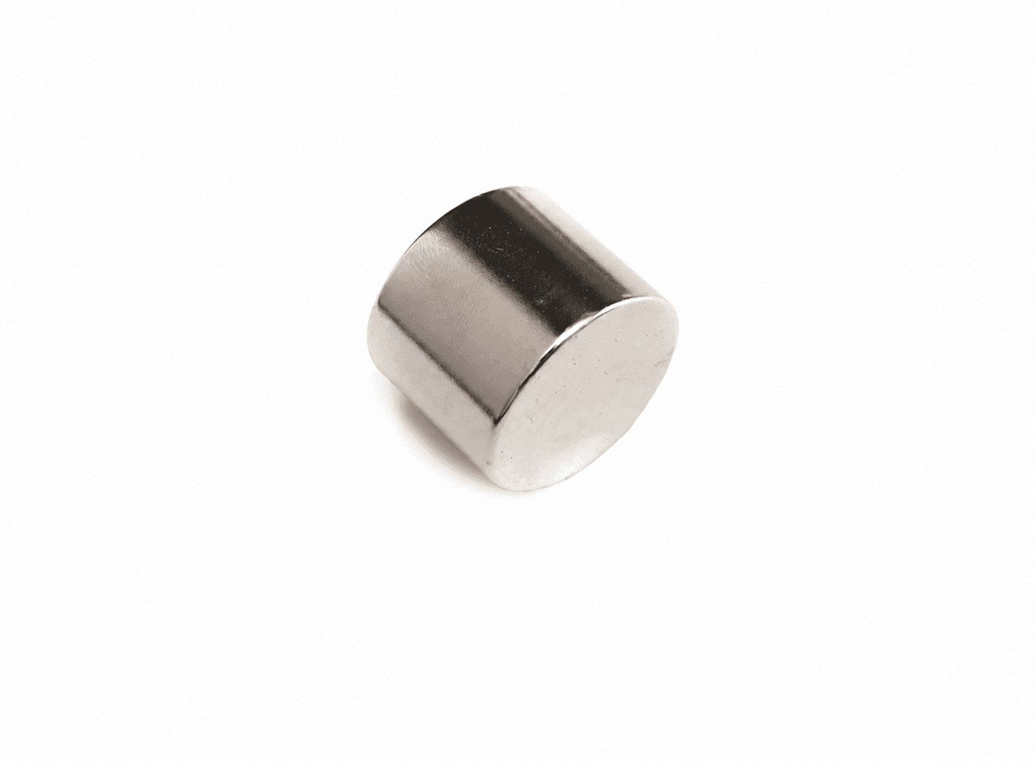 مغناطيس نيوديميوم أسطواني N52 قياس 25x20mm فائق القوة | Neodymium Cylinder Magnet 25x20mm, N52 Grade NdFeB Nickel-Plated