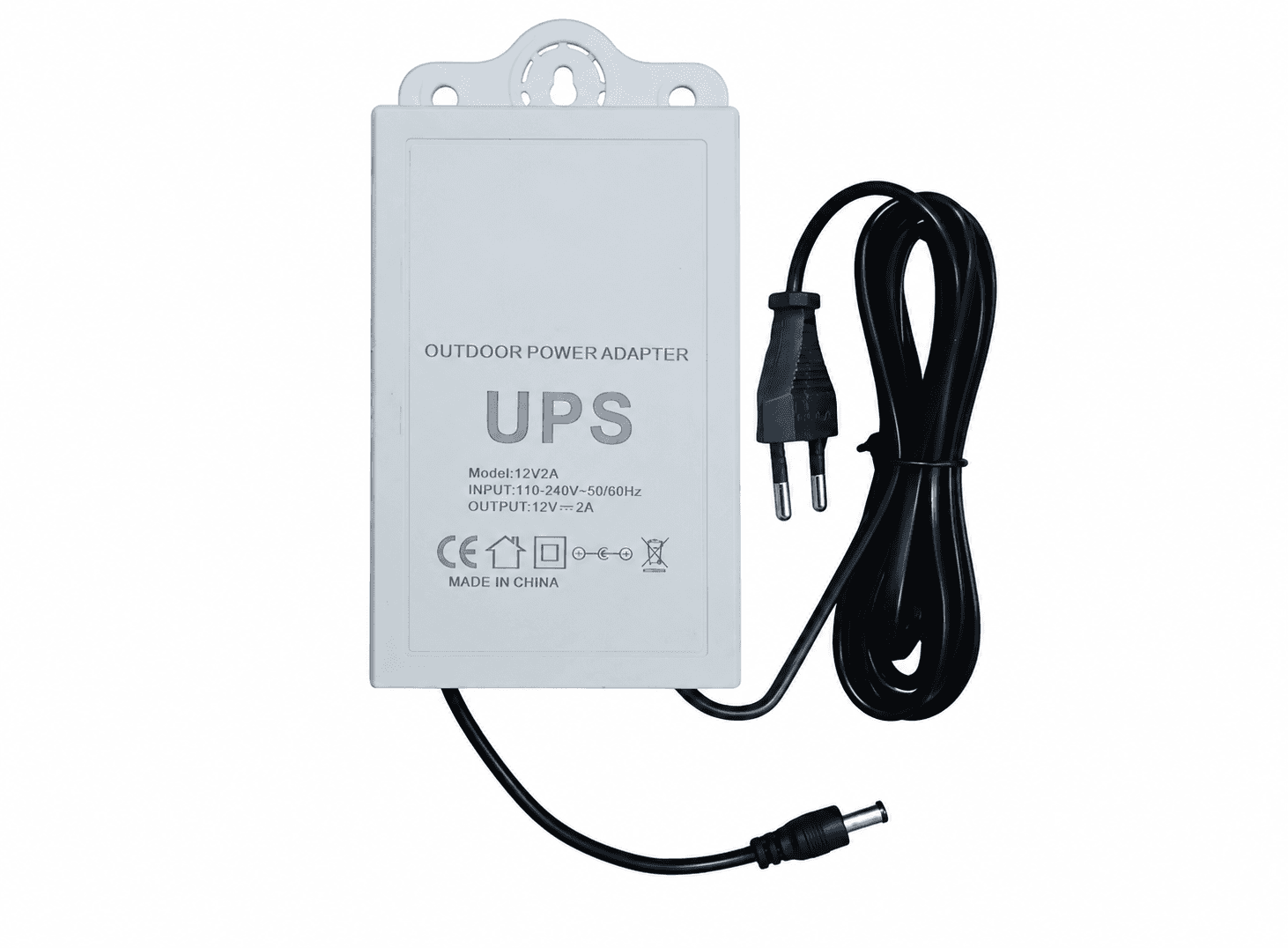 مزود طاقة كاميرات مراقبة UPS خارجي DC 12V 2A | CCTV Power Supply