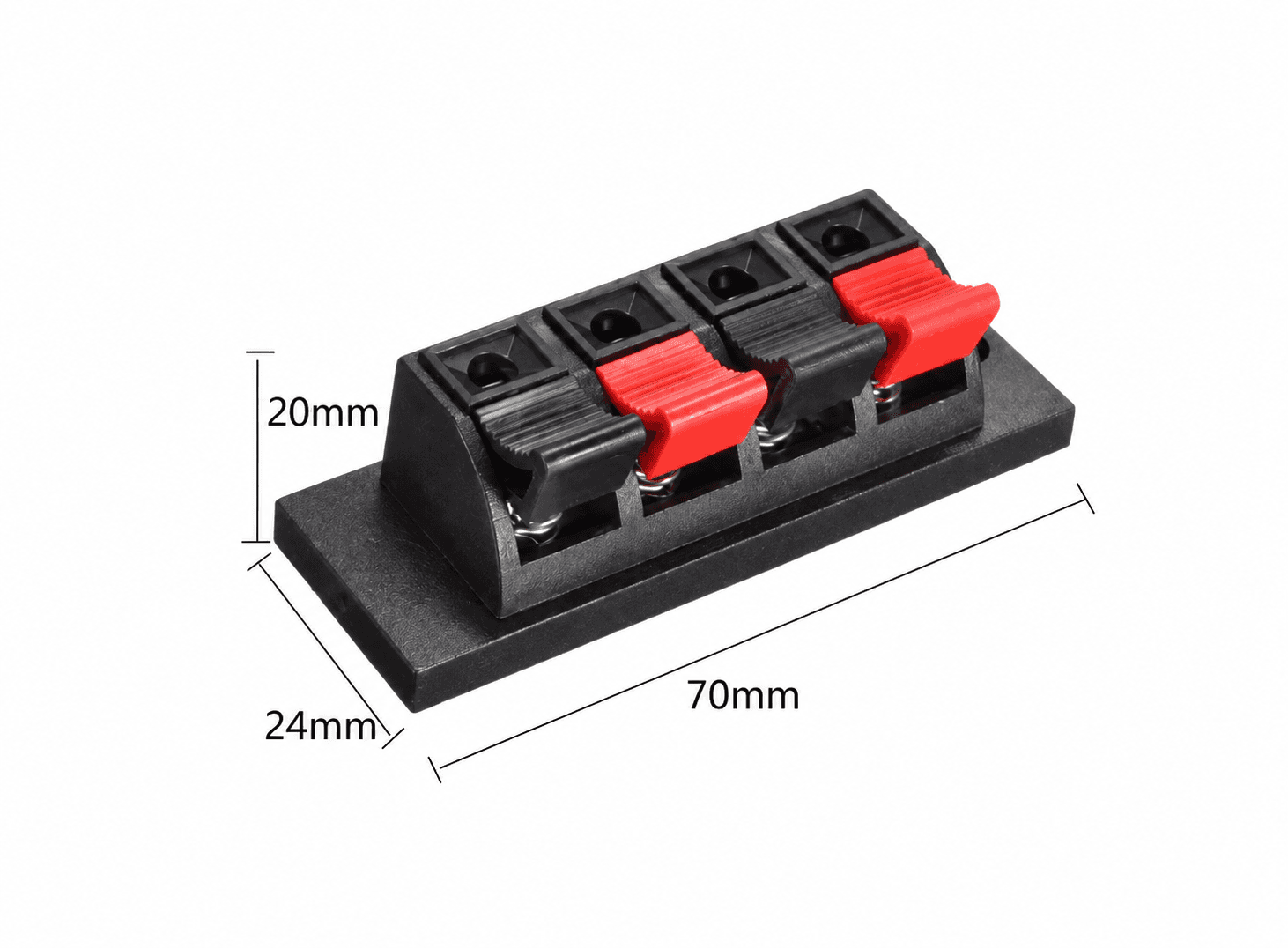 موصل مكبر صوت بضغط زنبركي 4 اتجاهات | Speaker Terminal Connector