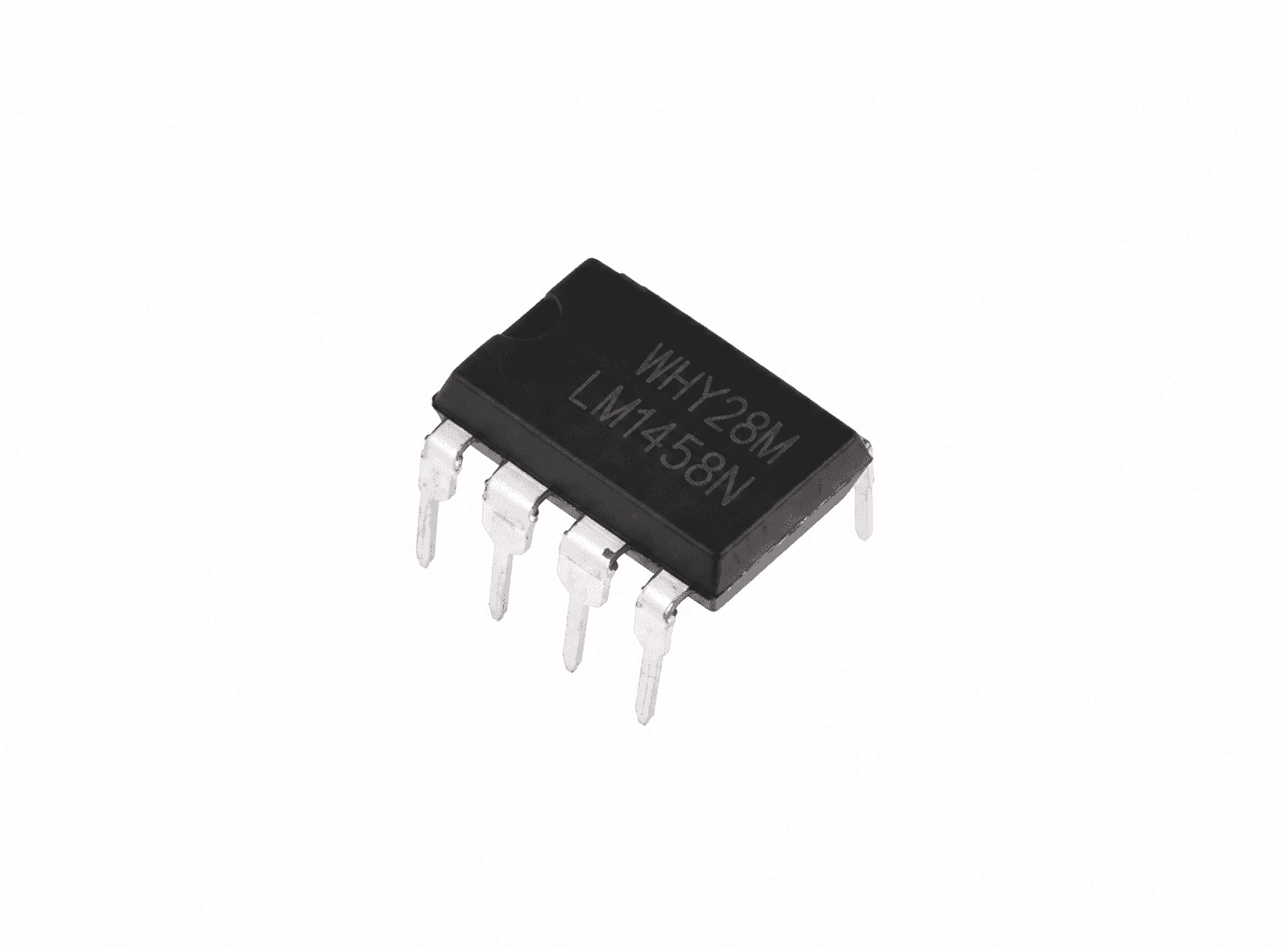 شريحة مكبر عمليات مزدوج LM1458N بحزمة DIP-8 | LM1458N Dual Operational Amplifier IC, DIP-8