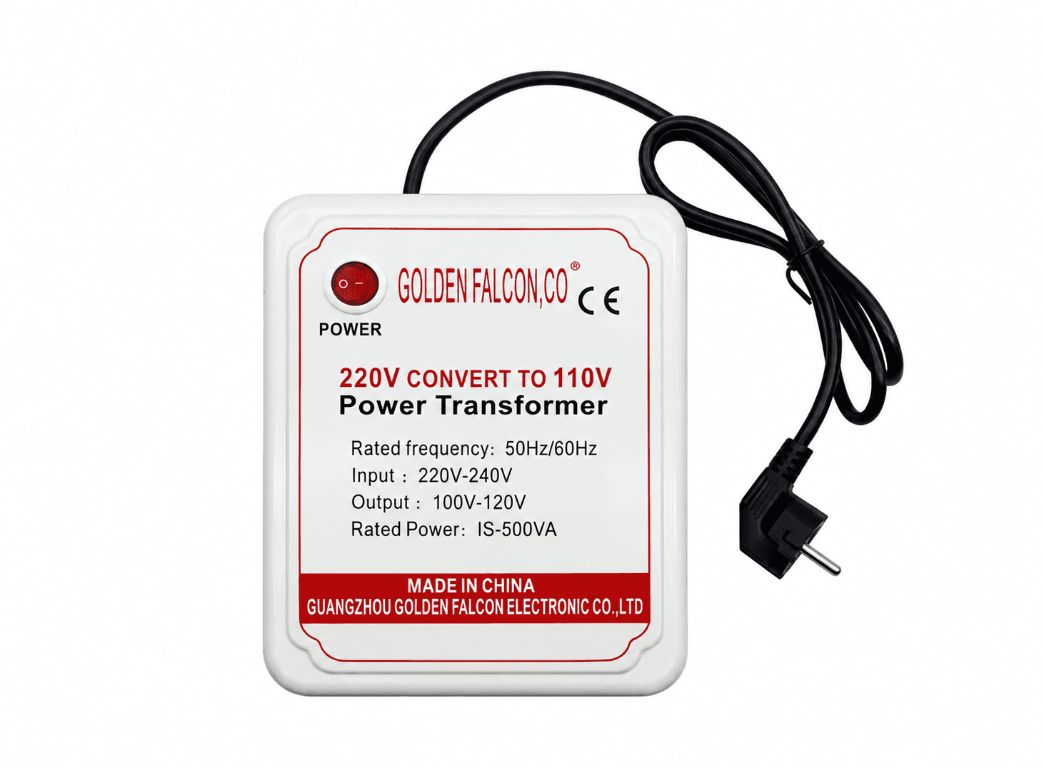 محول جهد كهربائي 500 فولت أمبير من 220 فولت إلى 110 فولت | 500VA Voltage Transformer