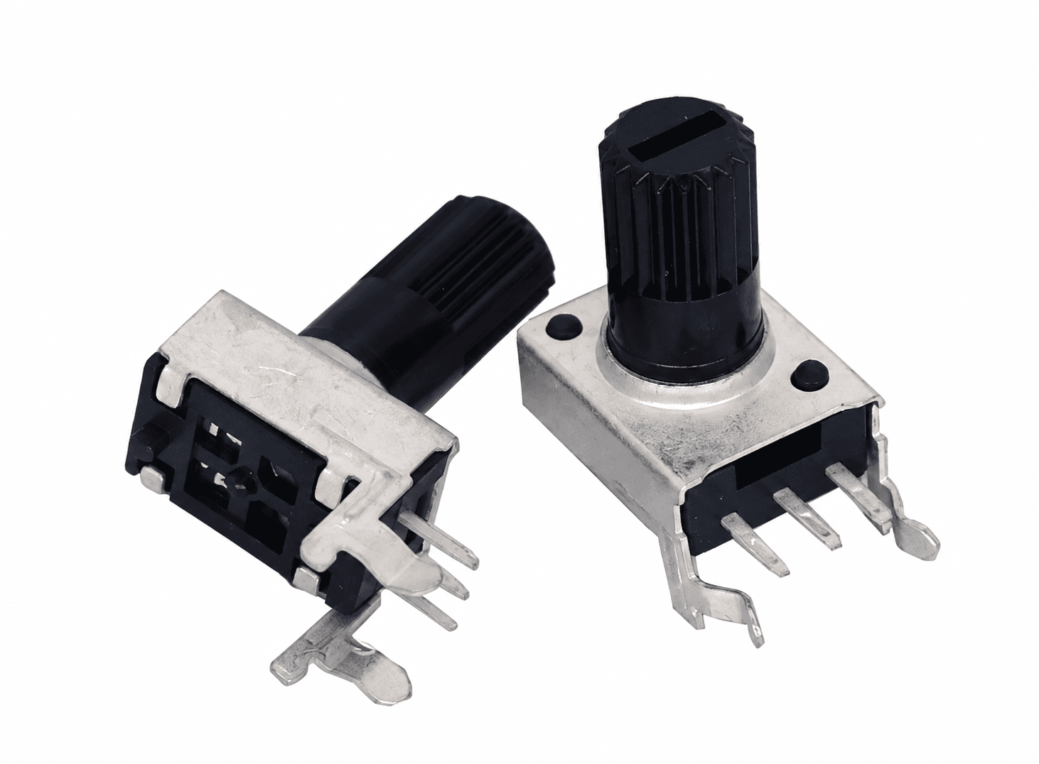 مقاومة متغيرة أفقية 100K بشافت 12.5mm طراز RV09 #R11 | Horizontal Potentiometer