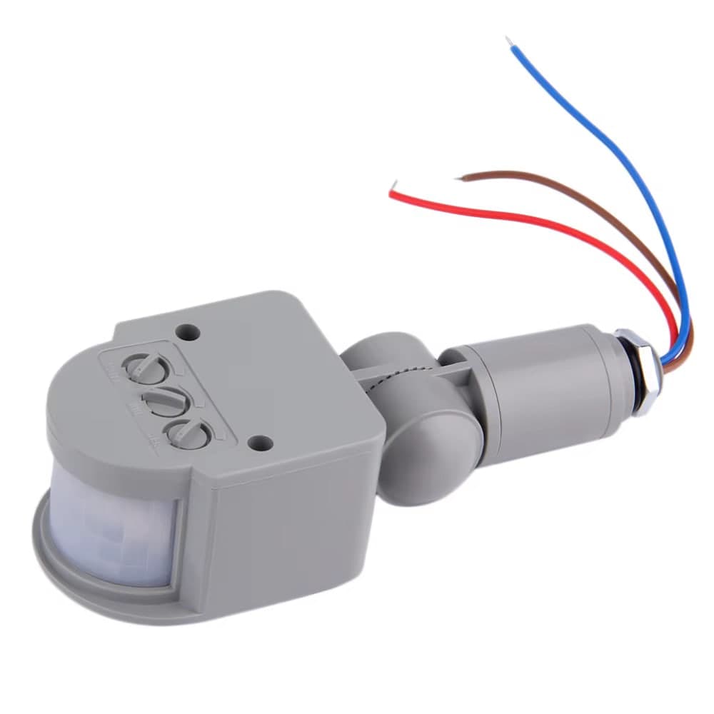 حساس حركة بالأشعة تحت الحمراء بفولتية 220 فولت وتيار 10 أمبير | AC 220V PIR Human Motion Sensor Switch, 10A