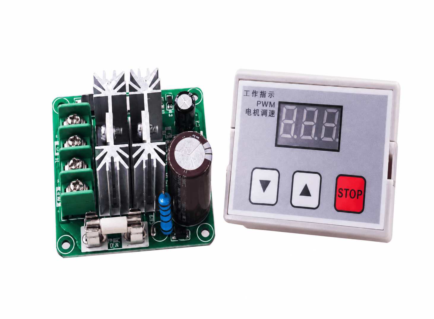 منظم سرعة محرك دي سي PWM 12 فولت 24 فولت 10 أمبير DC 12V 24V 10A Motor PWM speed controller | Motor Speed Controller