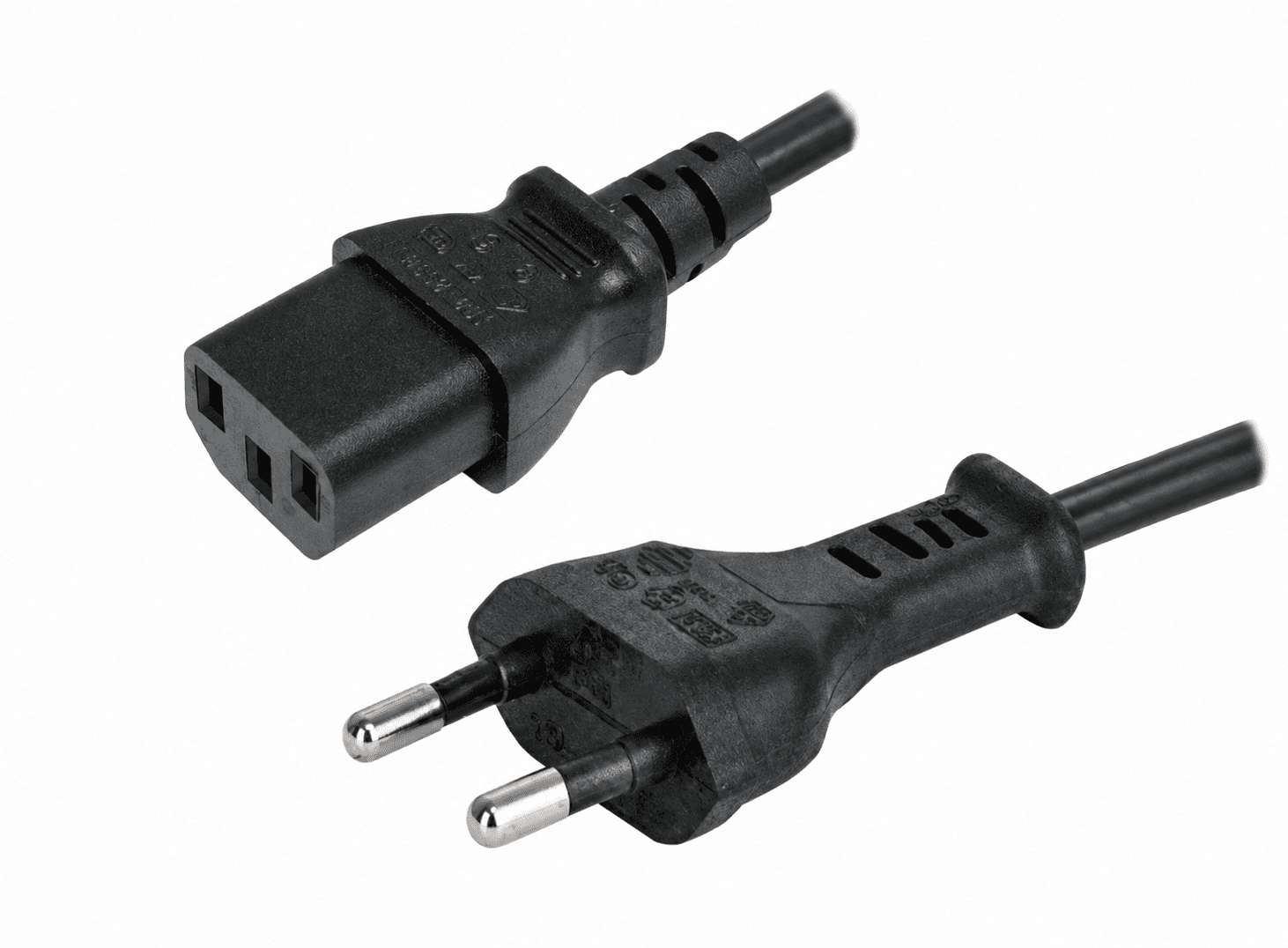 كابل طاقة 2 دبوس 1 متر 250 فولت 2.5 أمبير | Power Cable 2Pin 1Meter 250V 2.5A