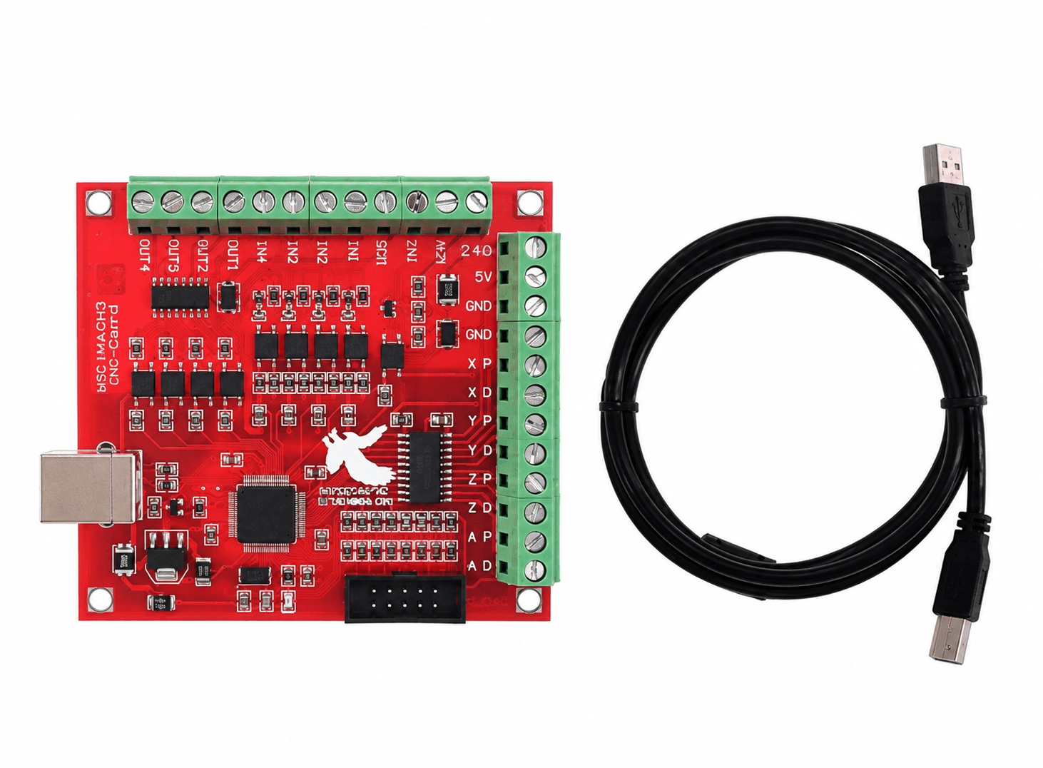 لوحة تحكم سي إن سي يو إس بي ماش 3 ذات 4 محاور | CNC USB MACH3 Board 4 Axis Interface