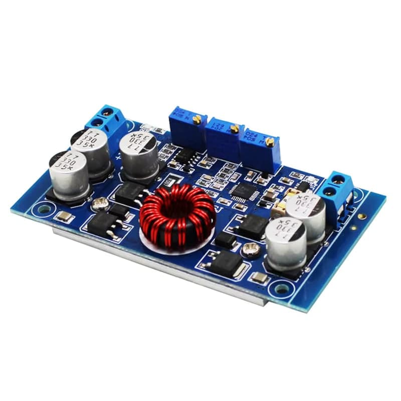 محوّل DC-DC تلقائي رافع وخافض للفولتية بتيار 10A وكفاءة عالية | Automatic Buck-Boost DC-DC Converter 10A, High Efficiency