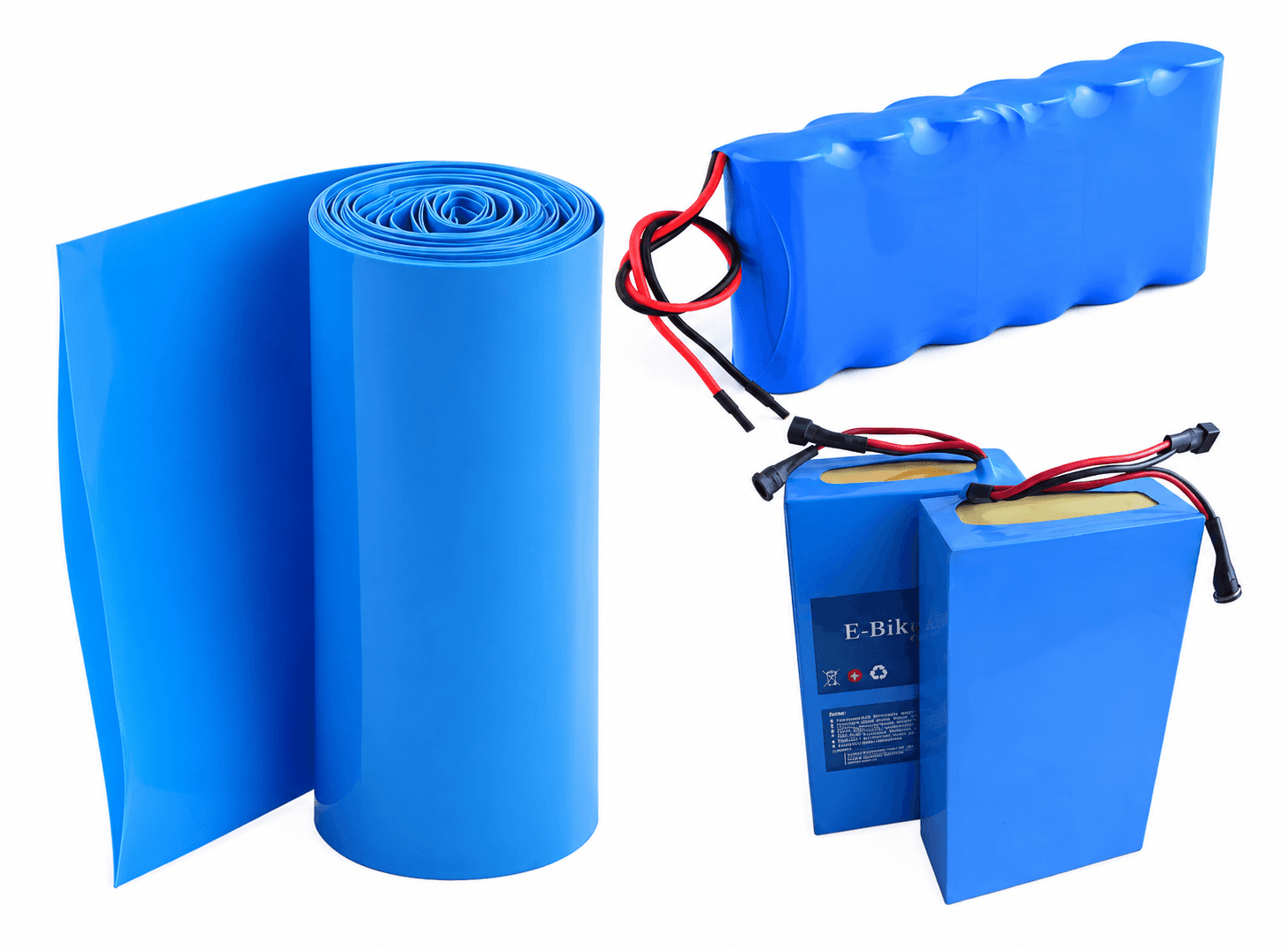كم حراري PVC لتغليف حزم البطاريات بعرض مسطّح 170mm وطول 1 متر | PVC Heat Shrink Battery Wrap, 170mm Lay-Flat Width, 1 Metre