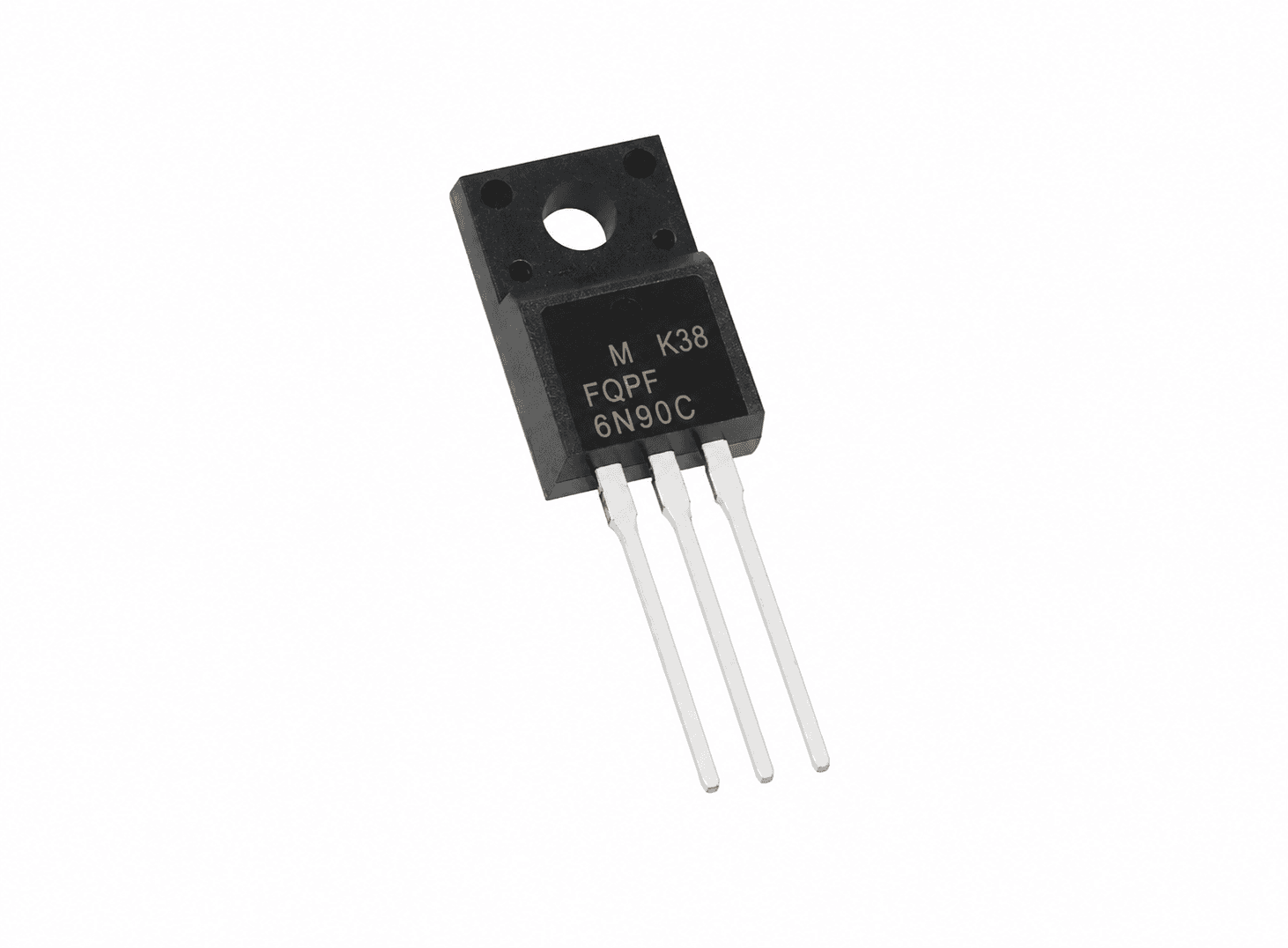 ترانزستور MOSFET قناة N موديل FQPF6N90C فولتية 900V تيار 6A حزمة TO-220F | FQPF6N90C N-Channel MOSFET 900V 6A TO-220F