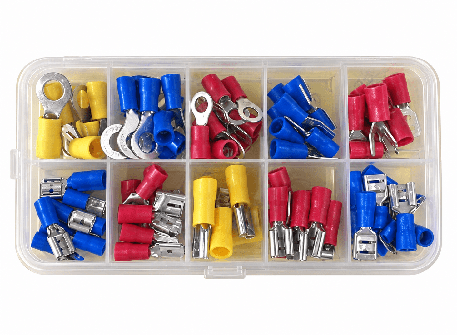 طقم أطراف توصيل كهربائية (كلبسات) بمقاسات وأشكال متنوعة | Assorted Electrical Wire Terminal Kit