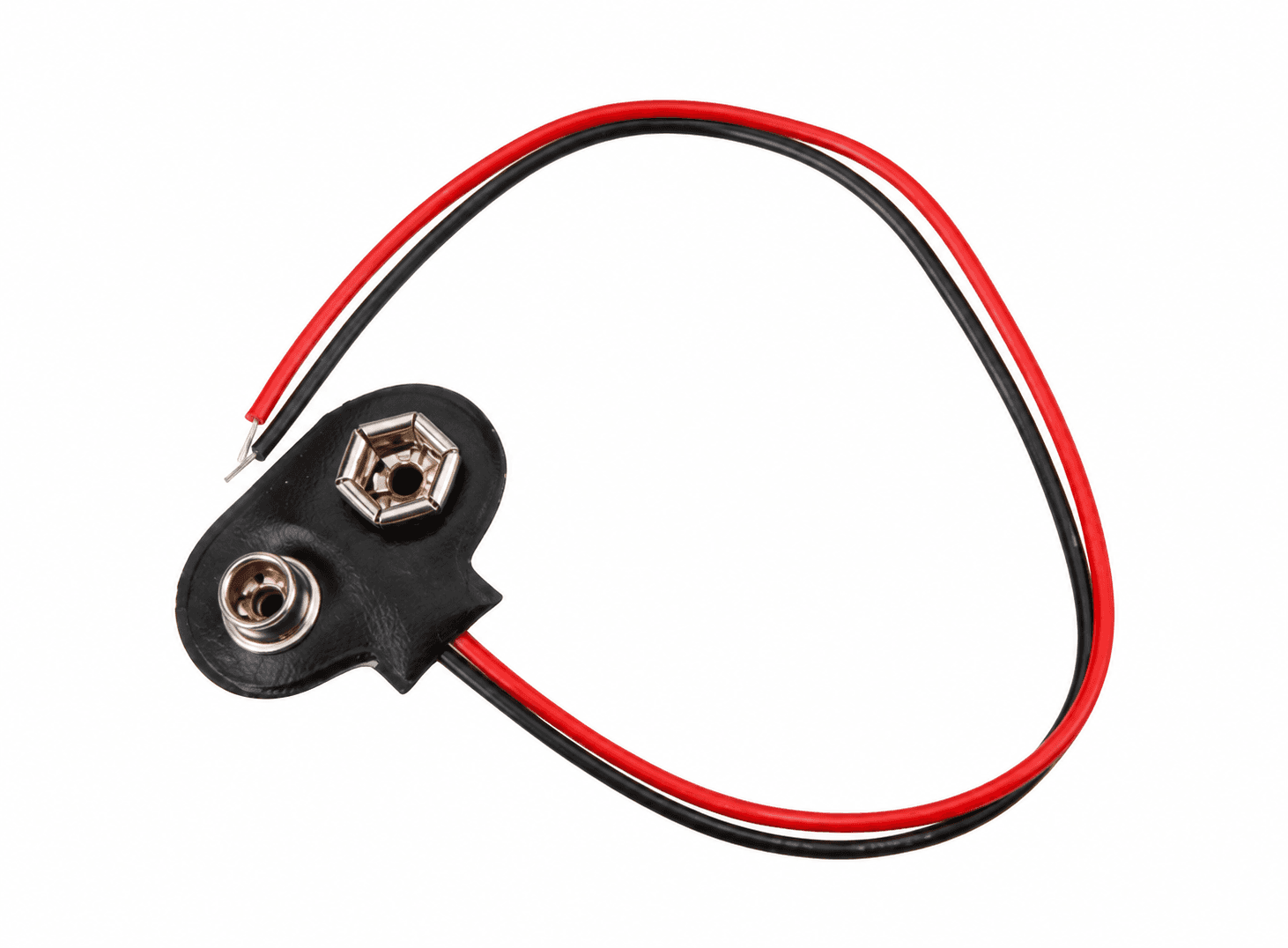 وصلة مشبك بطارية 9 فولت نوع T مع سلك توصيل 011200 | Battery Connector