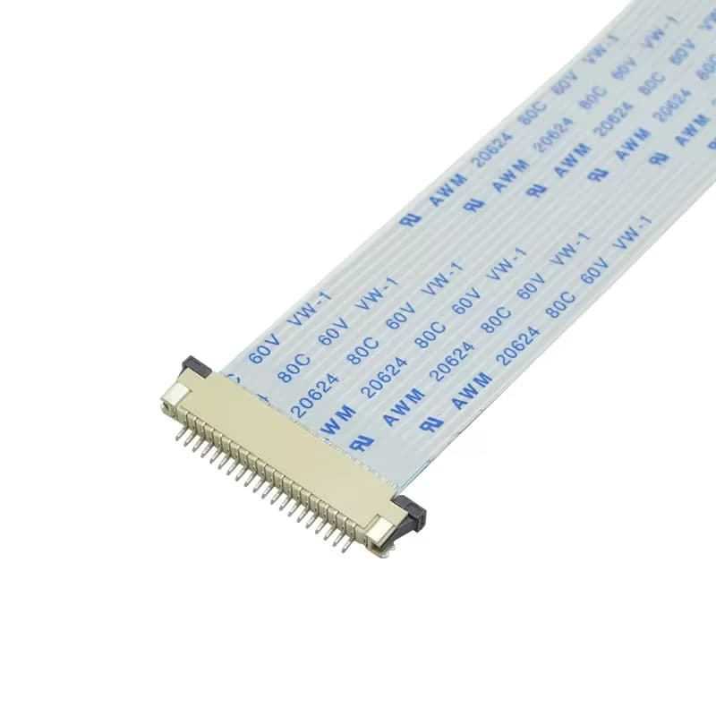 كيبل مسطّح مرن FFC بثمانية أطراف ومسافة 1 ملم بطول 40 سم | FFC Flexible Flat Ribbon Cable, 8-Pin, 1mm Pitch, 40cm Length
