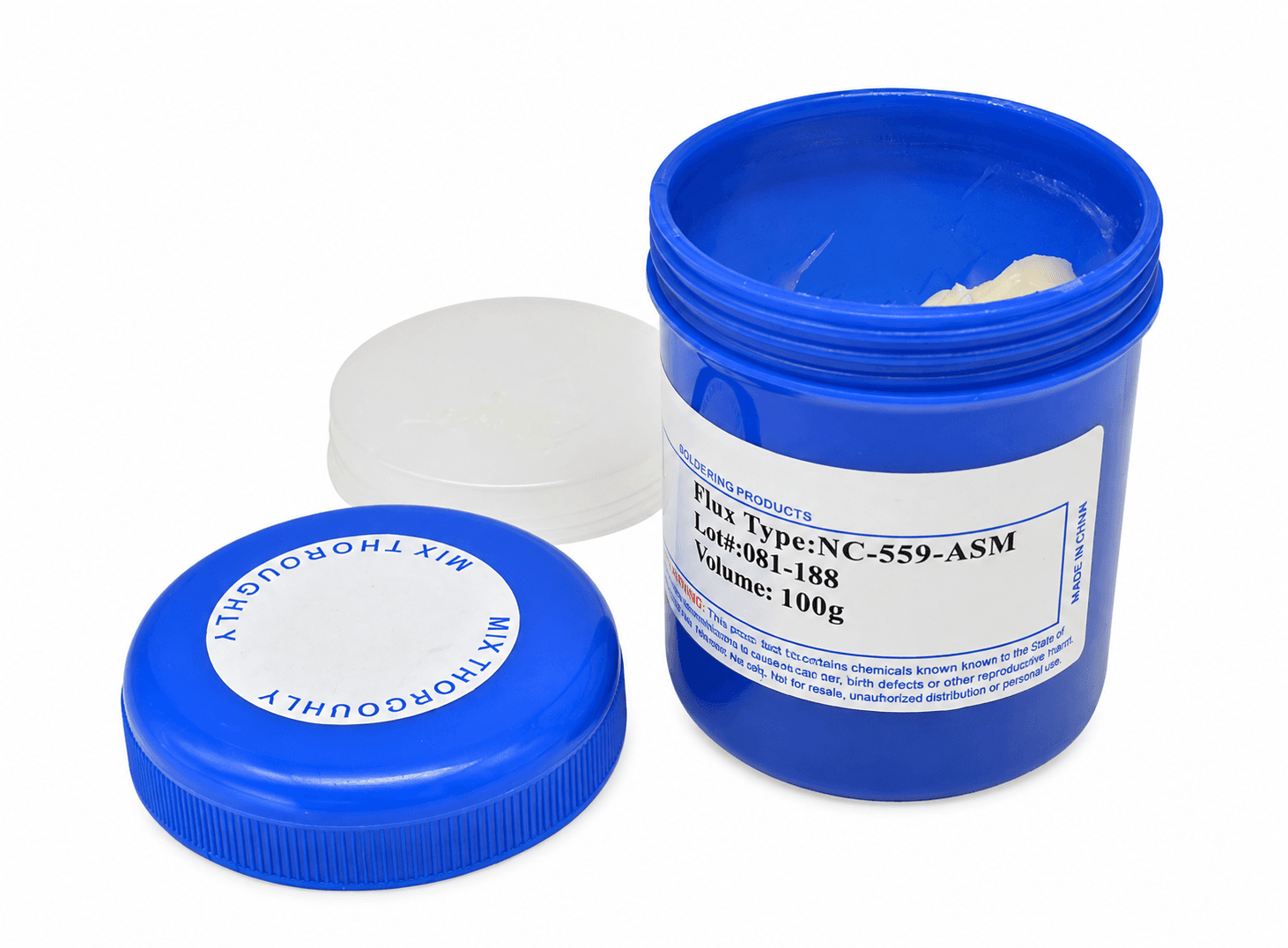 فلكس لحام NC-559-ASM بوزن 100g لا يحتاج تنظيفًا | NC-559-ASM No-Clean Soldering Flux 100g