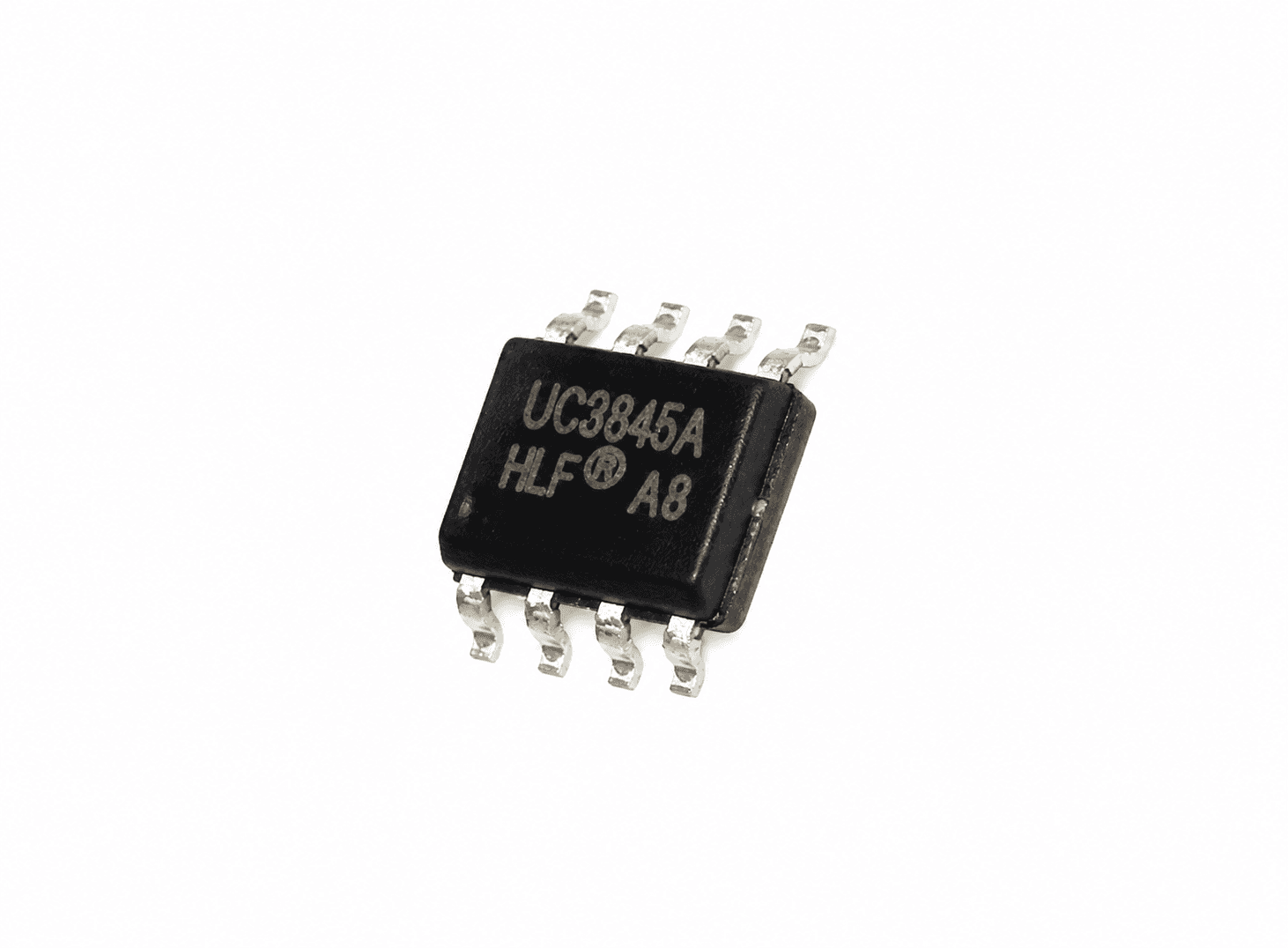 رقاقة تحكم PWM بنمط التيار موديل UC3845A بغلاف SOP-8 | UC3845A Current Mode PWM Controller, SOP-8 SMD