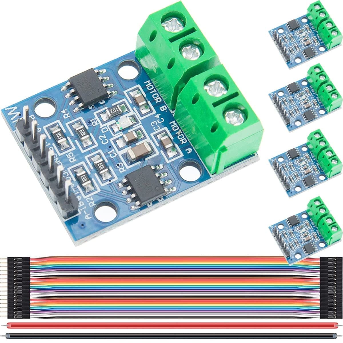 وحدة قيادة محركات L9110S بجسر H مزدوج مع حماية حرارية | L9110S Dual H-Bridge Motor Driver Module with Overheat Protection