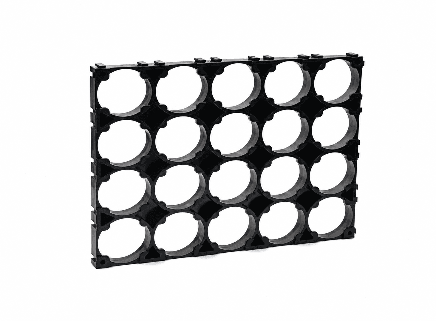 حاضنة بلاستيكية لخلايا 32700 بترتيب 4x5 لعشرين خلية | 4x5 32700 Cell Holder Bracket for 20 Cells