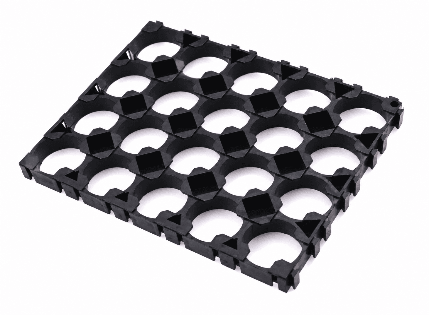 فاصل خلايا بطارية 18650 بلاستيك أسود 4x5 | Battery Cell Spacer