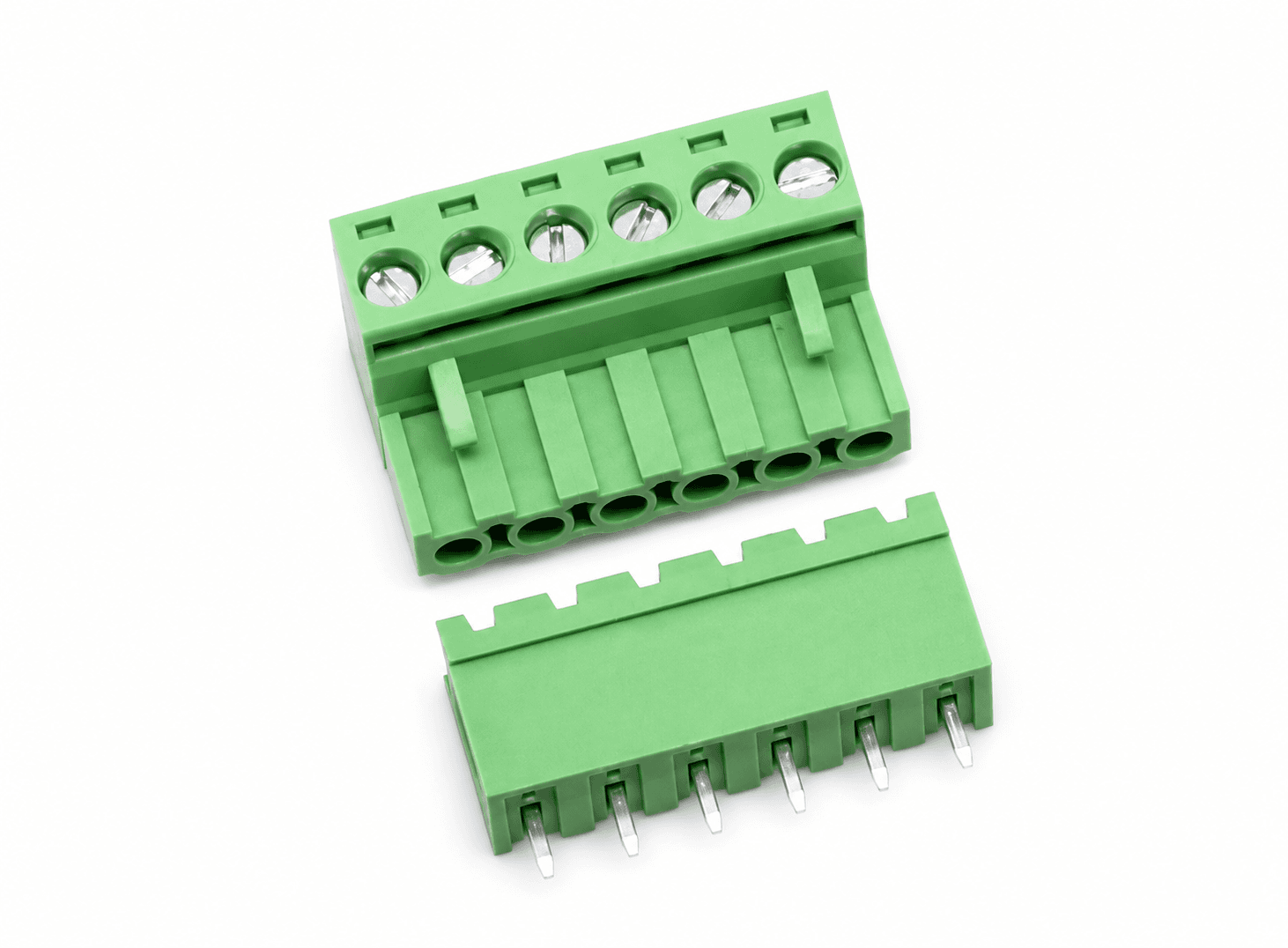 كونيكتور طرفي بزاوية قائمة KF2EDGK KF-6P بمسافة 5.08 ملم | Right Angle Plug-in Terminal Connector