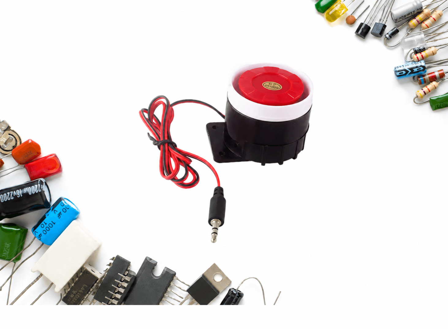 جرس إنذار 120dB 12V بتردد 3.8KHz وقوة 15-20W | Security Buzzer