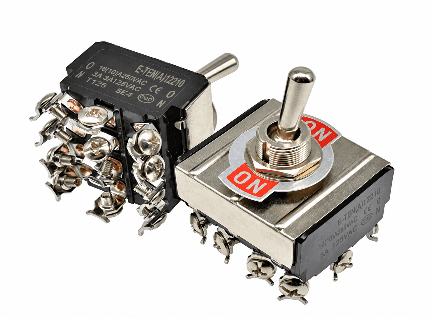 مفتاح تبديل كهربائي 12210 AC 250V 16A 2 وضعية 12 طرف | Toggle Switch