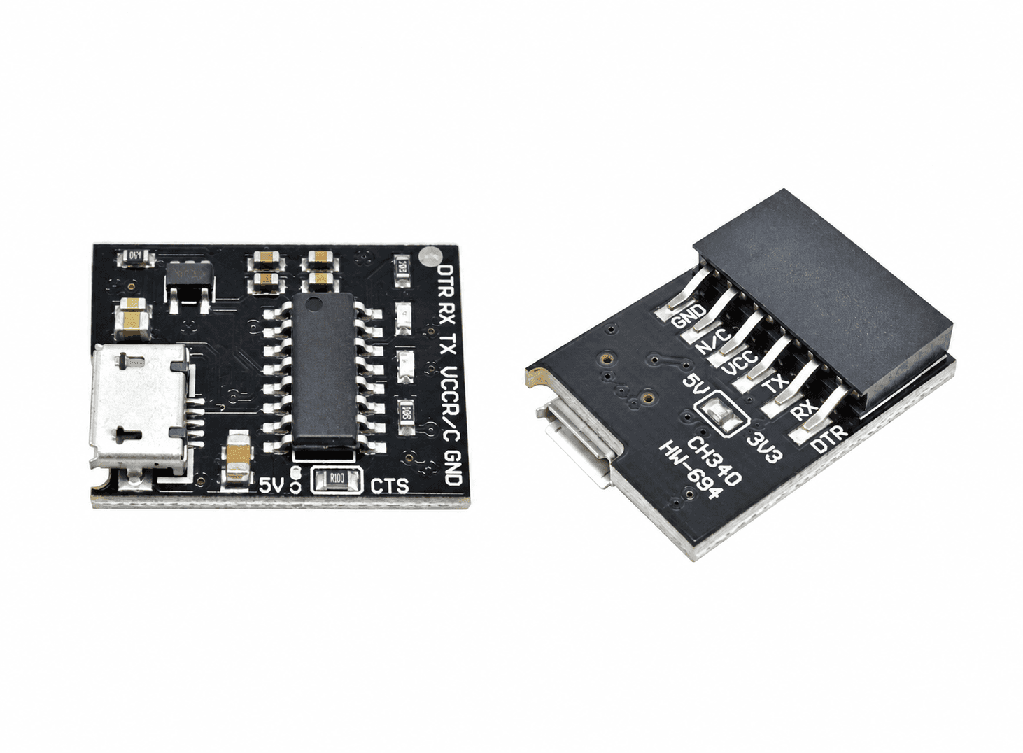 متحكم WEMOS CH340G CH340 Breakout 5V 3.3V Micro USB to Serial Module Board For Arduino Downloader Pro Mini X12864 | USB to Serial Module