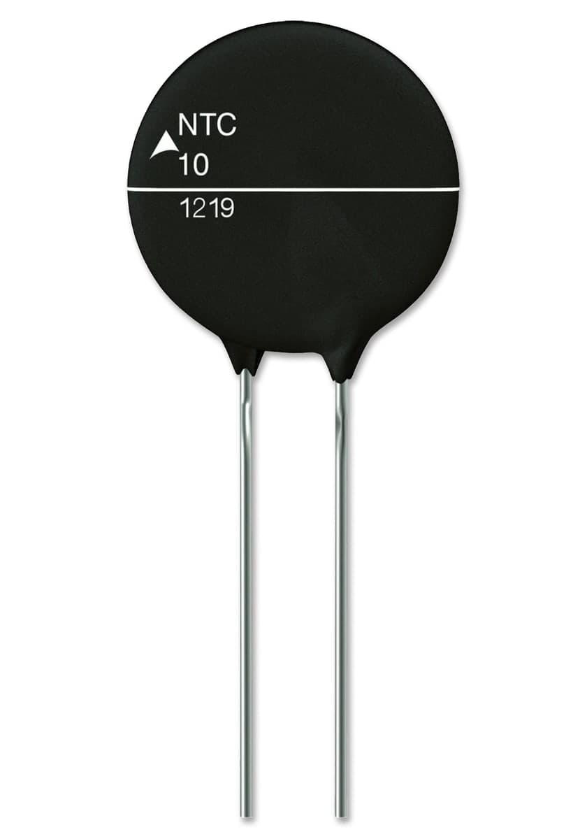 ثرمستور NTC لتحديد تيار الاندفاع 10D-5 بمقاومة 10Ω وقطر 5mm | 10D-5 NTC Inrush Current Limiter Thermistor 10 Ohm 5mm