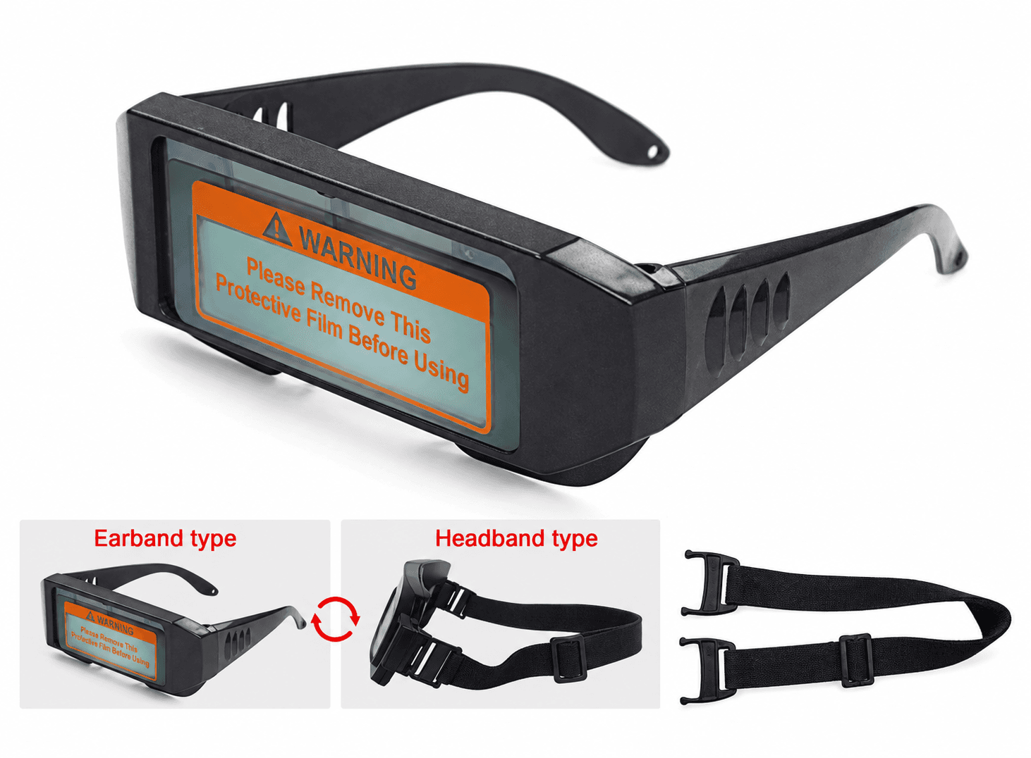نظارة لحام ذاتية التعتيم وتغير الضوء المضادة للعيون Y-LS0006A | Welding Glasses