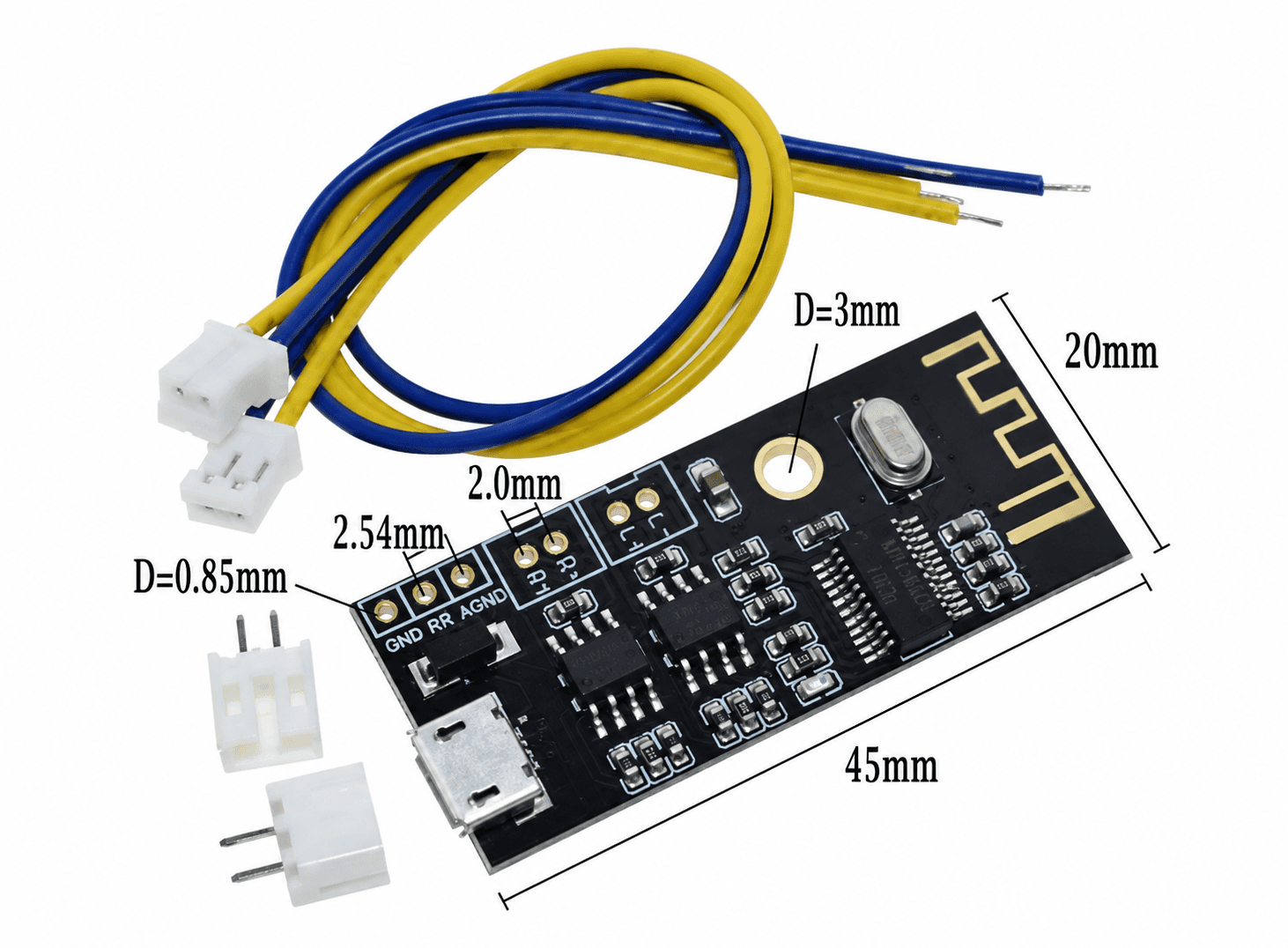 لوحة مستقبل صوت لاسلكي بلوتوث MH-MX38 فئة BLT 4.2 لفك تشفير الصوت بدون خسارة X13634 | Bluetooth Audio Receiver Board