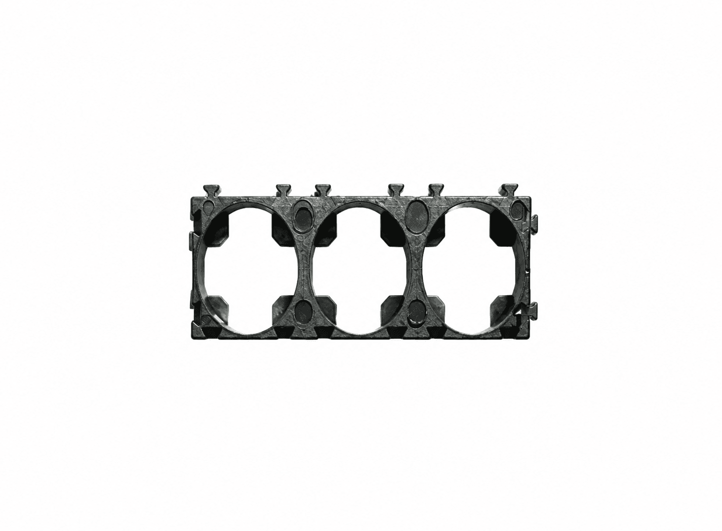 حاضنة بلاستيكية لثلاث خلايا 18650 بترتيب 1x3 | 1x3 18650 Battery Holder Case Plastic Bracket