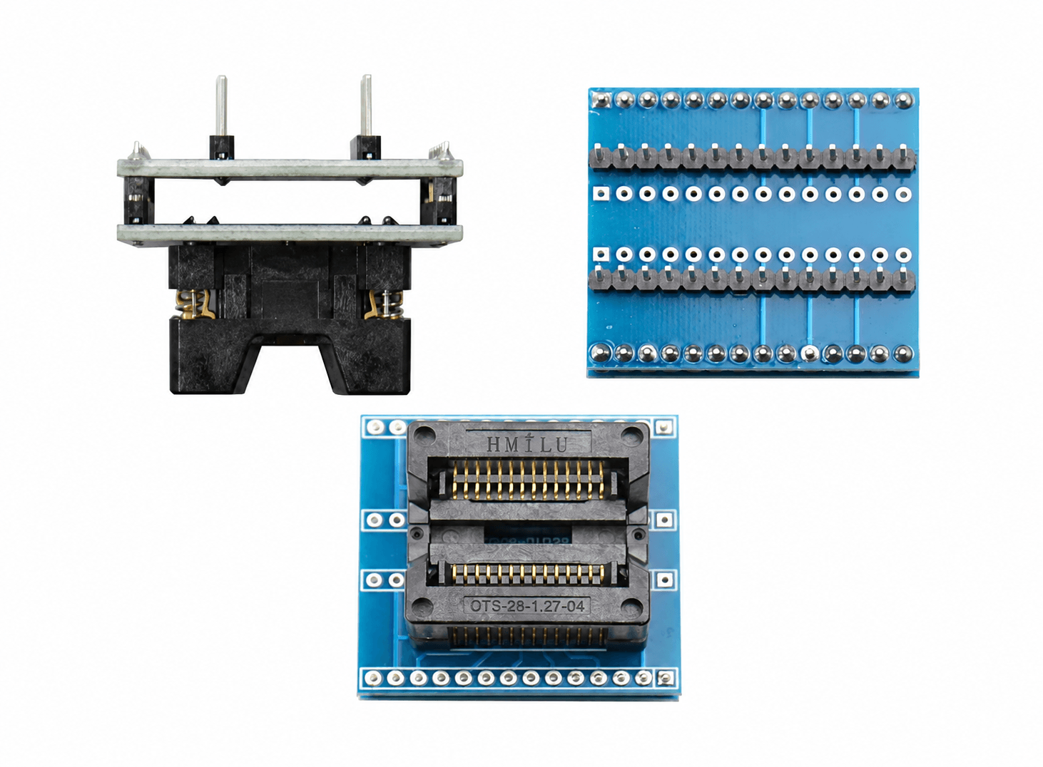 محول مقبس برمجة SOIC28 إلى DIP28 بعرض 7.5 مم 300 ميل | SOIC28 SOIC 28 SOP28 TO DIP28 Programmer Adapter Socket Body Width 7.5MM 300MIL