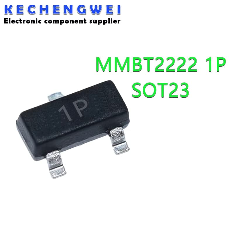 ترانزستور MMBT2222A نوع NPN سطحي بفولتية 40V حزمة SOT-23 | MMBT2222A NPN Switching Transistor 40V 600mA SOT-23 (Marking 1P)