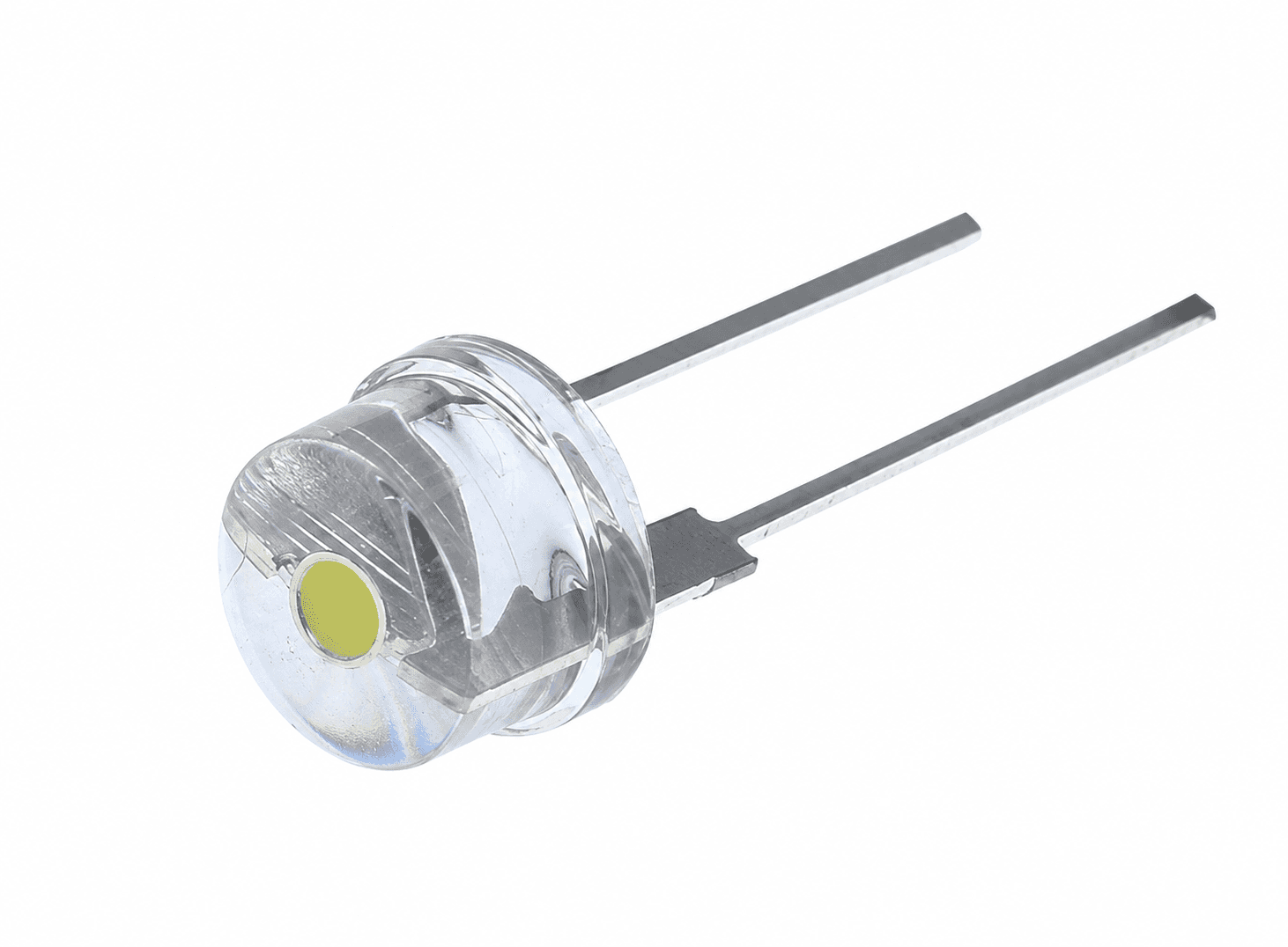 دايود إضاءة ليد قبعة قش 8mm 0.5W 3.0-3.2V أبيض فائق السطوع F8 | Straw Hat LED