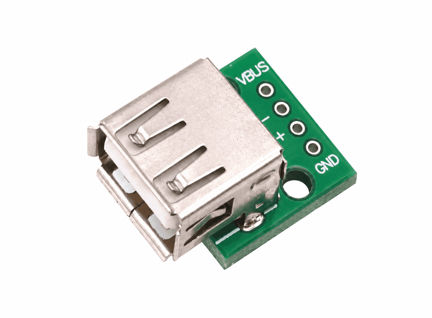 موصل USB Type-A قياسي بأربعة تماسات | USB 2.0 Type-A Adapter Connector, 4-Contact Solder Type for DIY Wiring