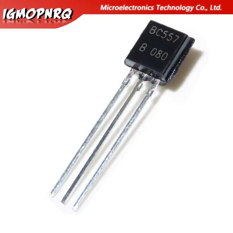 ترانزستور BC557B من نوع PNP بغلاف TO-92 | BC557B PNP Transistor, TO-92