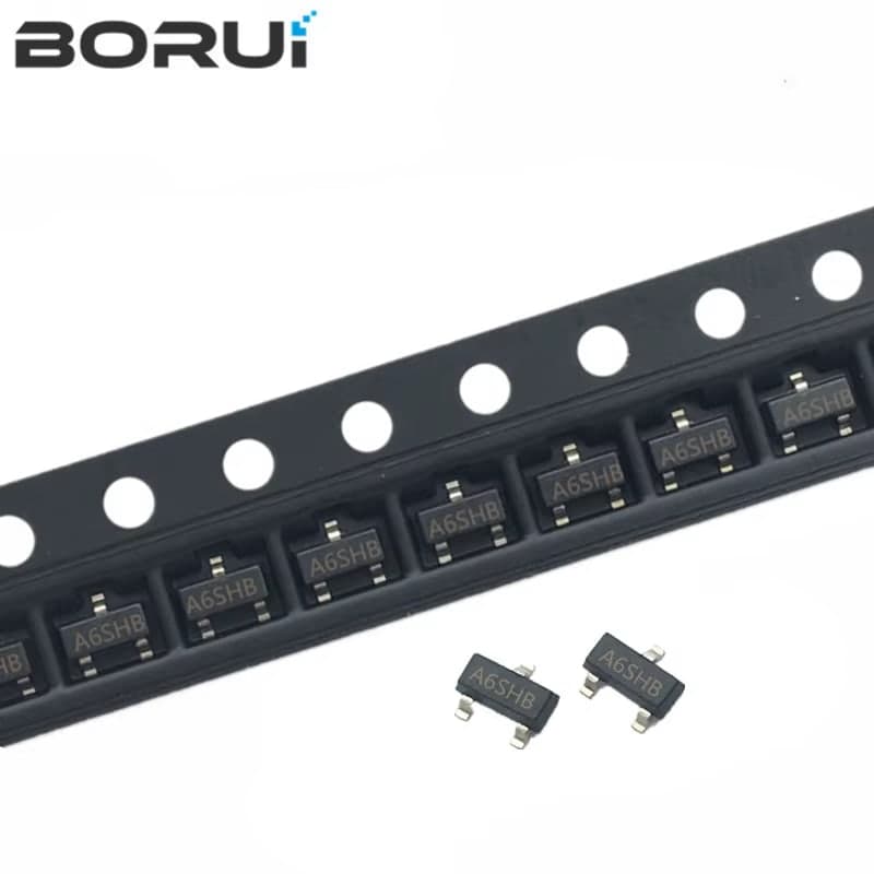 ترانزستور MOSFET قناة N طراز SI2306 بفولتية 30V حزمة SOT-23 | SI2306 N-Channel 30V MOSFET SOT-23 (Marking A6SH)