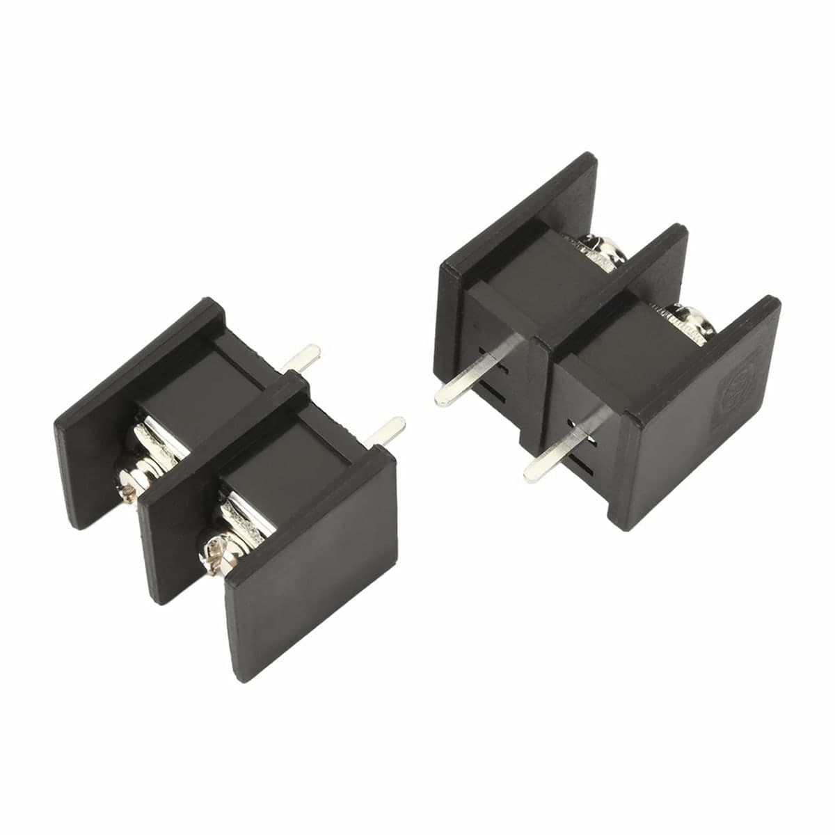 ترمينال برغي KF1000 بطرفين مسافة 10mm للوحات الإلكترونية 300V 25A | KF1000 2-Pin 10mm Pitch PCB Screw Terminal Block 300V 25A Black