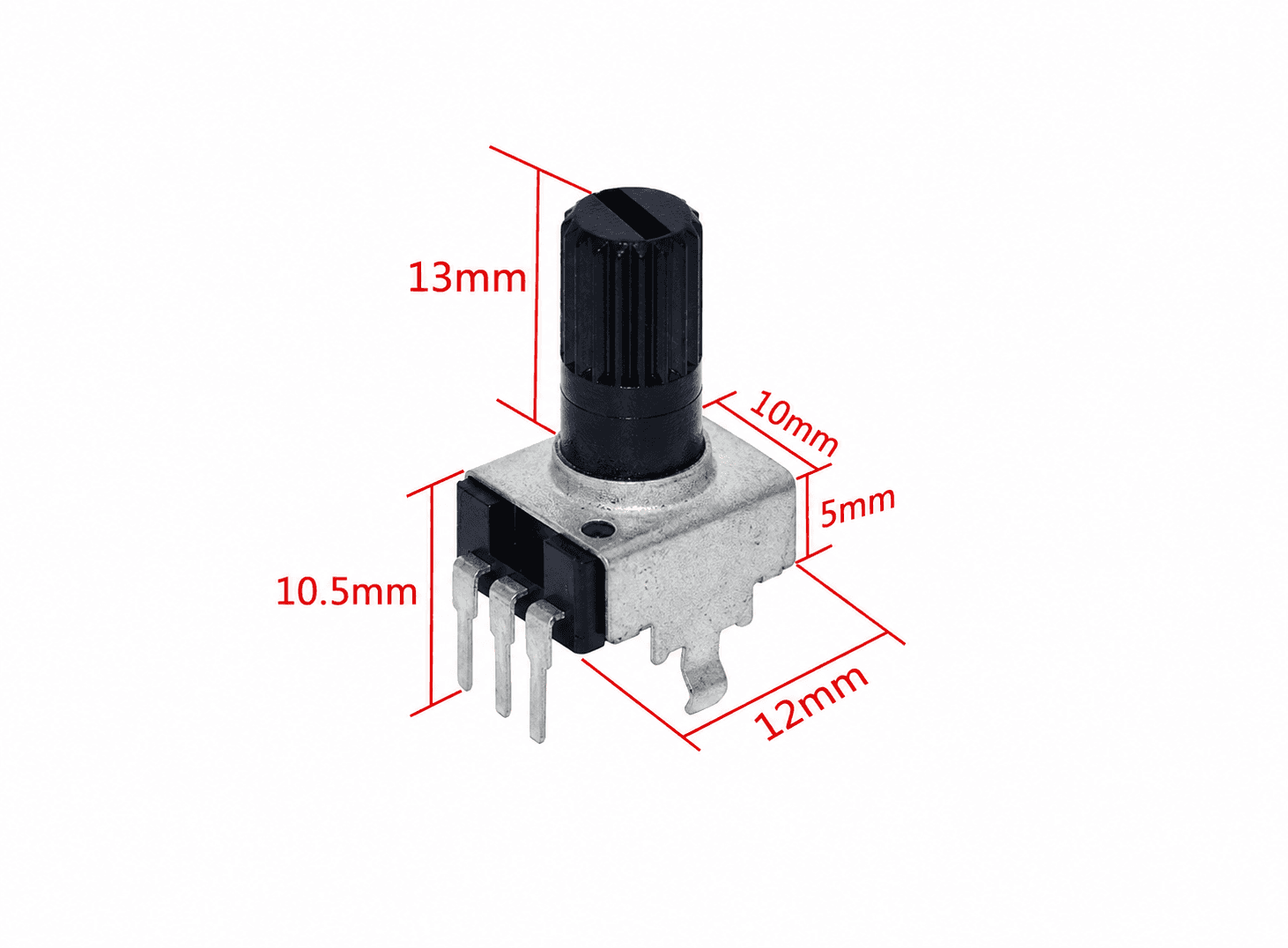 مقاومة متغيرة عمودية 20K بشافت 12.5mm طراز RV09 #R11 | Vertical Potentiometer