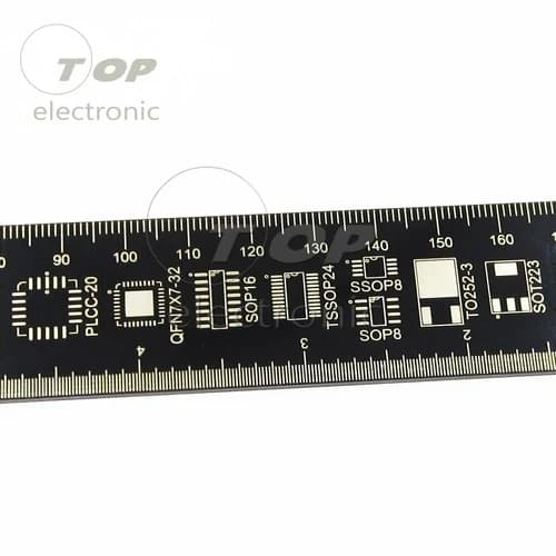 مسطرة قياس متعددة الوظائف للوحات الدوائر المطبوعة PCB 25 سم | PCB Measuring Ruler