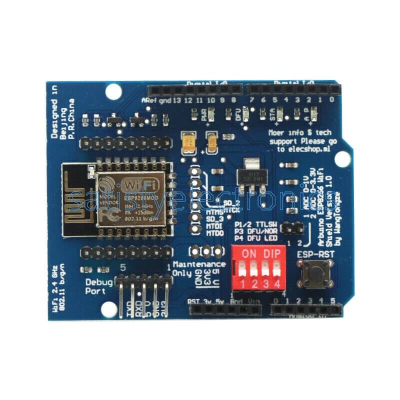 درع توسعة واي فاي سيريال UNO R3 ESP8266 Web Sever serial WiFi expansion board shiled #S2 011088 | WiFi Expansion Board Shield